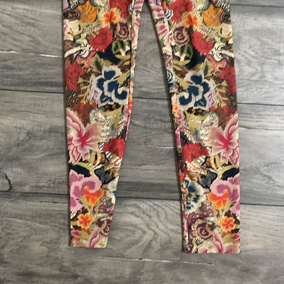 Alexander McQueen Multicolor Floral women Leggings size S - Picture 4 of 7